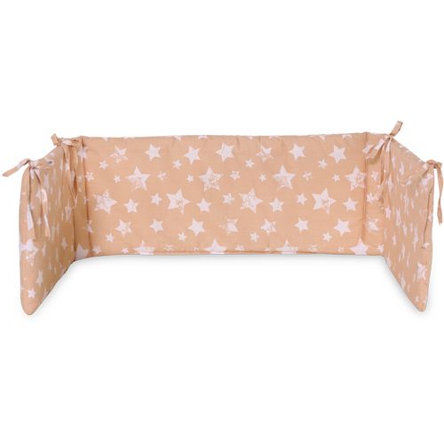 LORELLI RANFORCE ROUND Ogradica za Krevetić za Bebu Little Stars Beige 145 X 27 cm slika 2