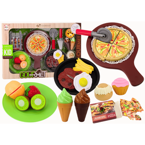 Fast food set voćni odrezak sladoled dodaci pizza pomfrit 26 kom.