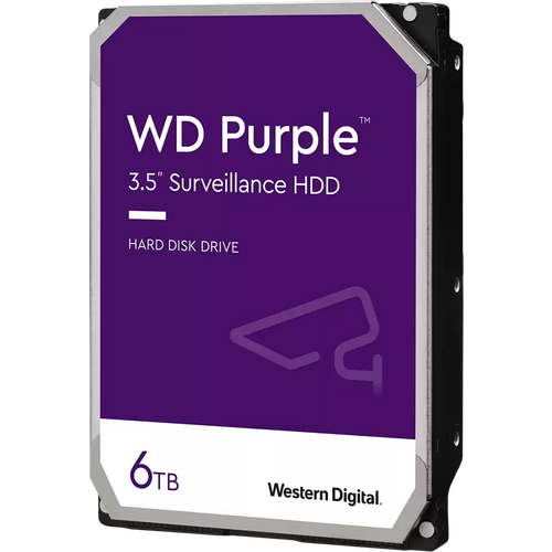 HDD Video Surveillance WD Purple 6TB CMR, 3.5'', 256MB, SATA 6Gbps, TBW: 180 slika 1