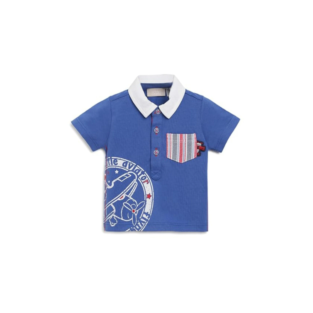 Chicco Polo majica za bebe, Svijetlo plava slika 1