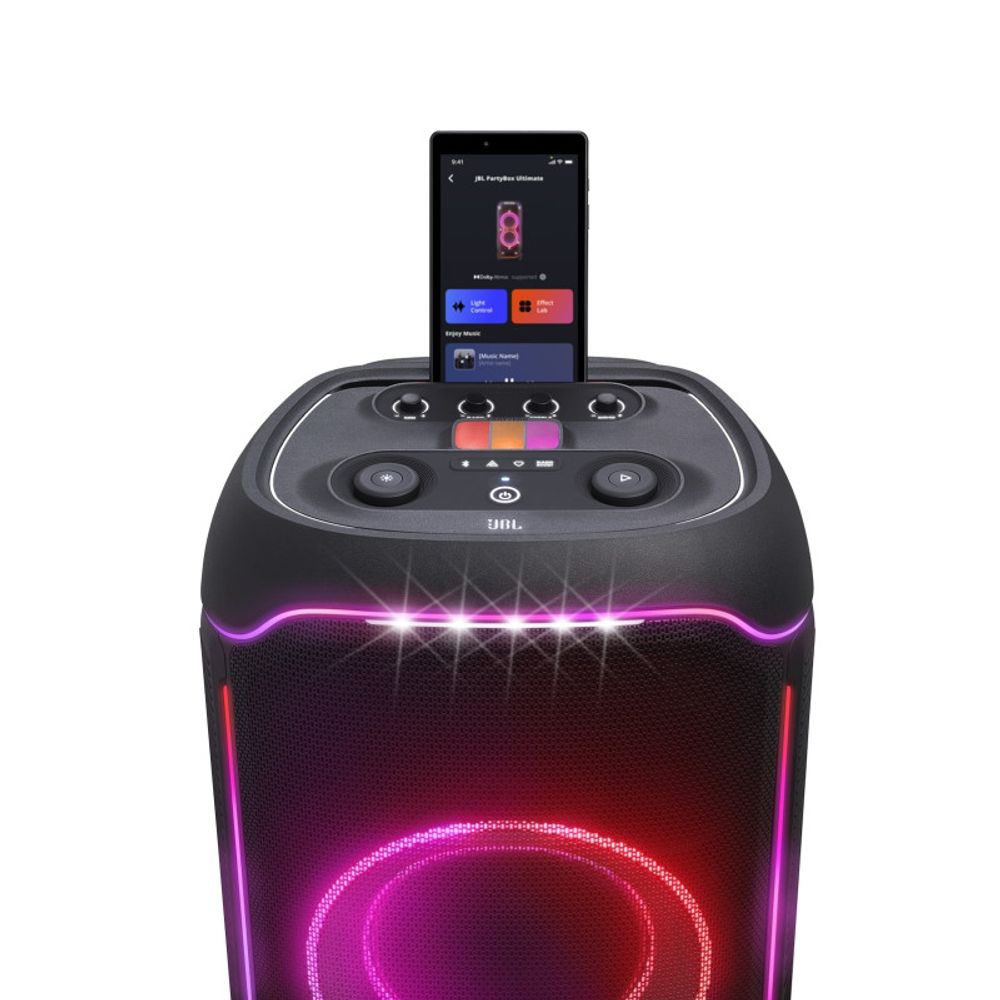 JBL PartyBox Ultimate Prijenosni bežični bluetooth zvučnik velike snage 1100W Bluetooth, USB, IPX4, Dinamično RGB osvjetljenje slika 4