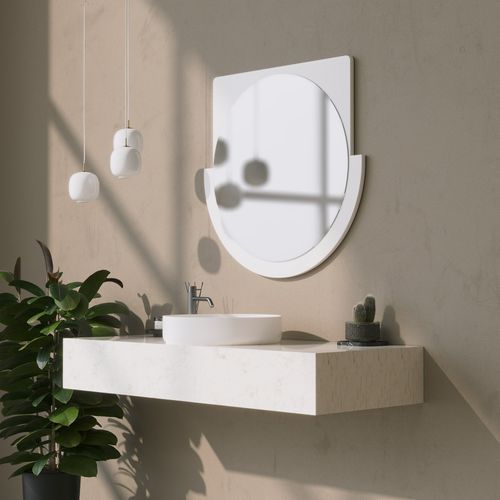 Lucky Mirror - White White Decorative Mirror slika 2