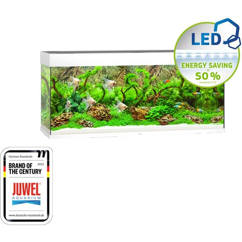 JUWEL Rio 240 LED Akvarij Bijeli, 121 x 41 x 55 cm, 240 litara slika 2