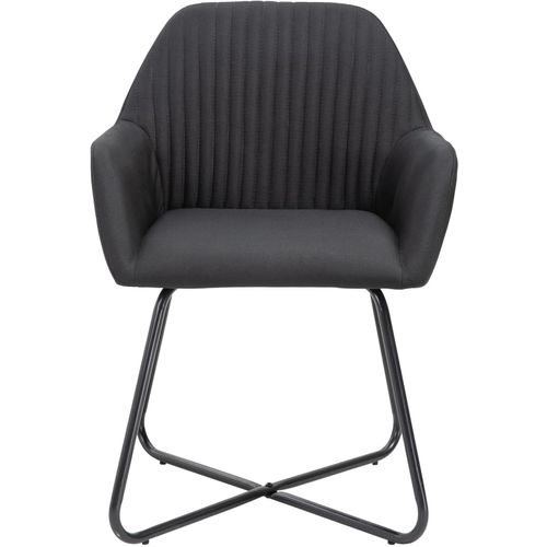 Blagovaonske stolice od tkanine 4 kom crne slika 34