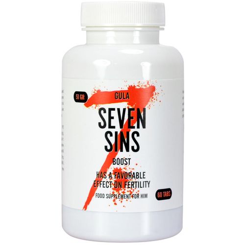 Tablete za jaču ejakulaciju Seven Sins - Boost, 60 kom slika 4