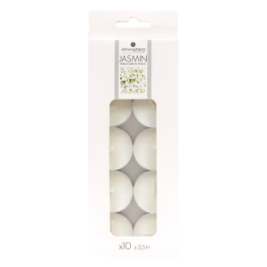 Atmosphera mirisne lučice jasmin nina 3,72x3,72x1,5cm aluminij/parafin/pamuk bijela 10/1