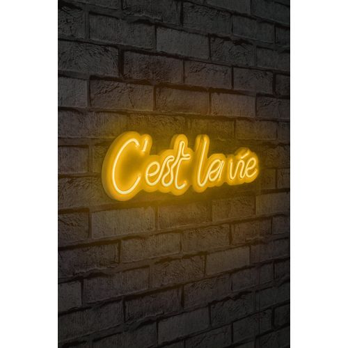Wallity Ukrasna plastična LED rasvjeta, C'est La Vie - Yellow slika 1