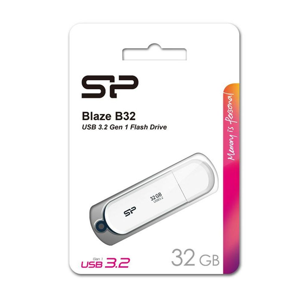 SP USB 3.2 FLASH DRIVE BLAZE B32 32GB WHITE slika 2