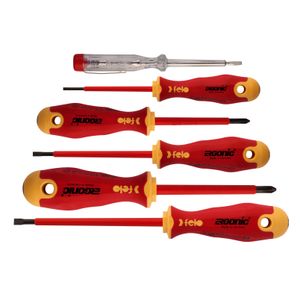 Set šrafcigera Felo Ergonic VDE sa testerom napona SL/PH 41396398 6 kom