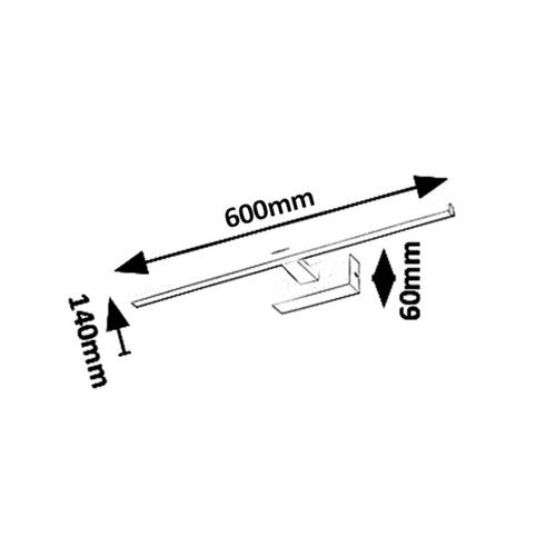 Rabalux Albina, picture light, mat bela, LED 12W slika 5