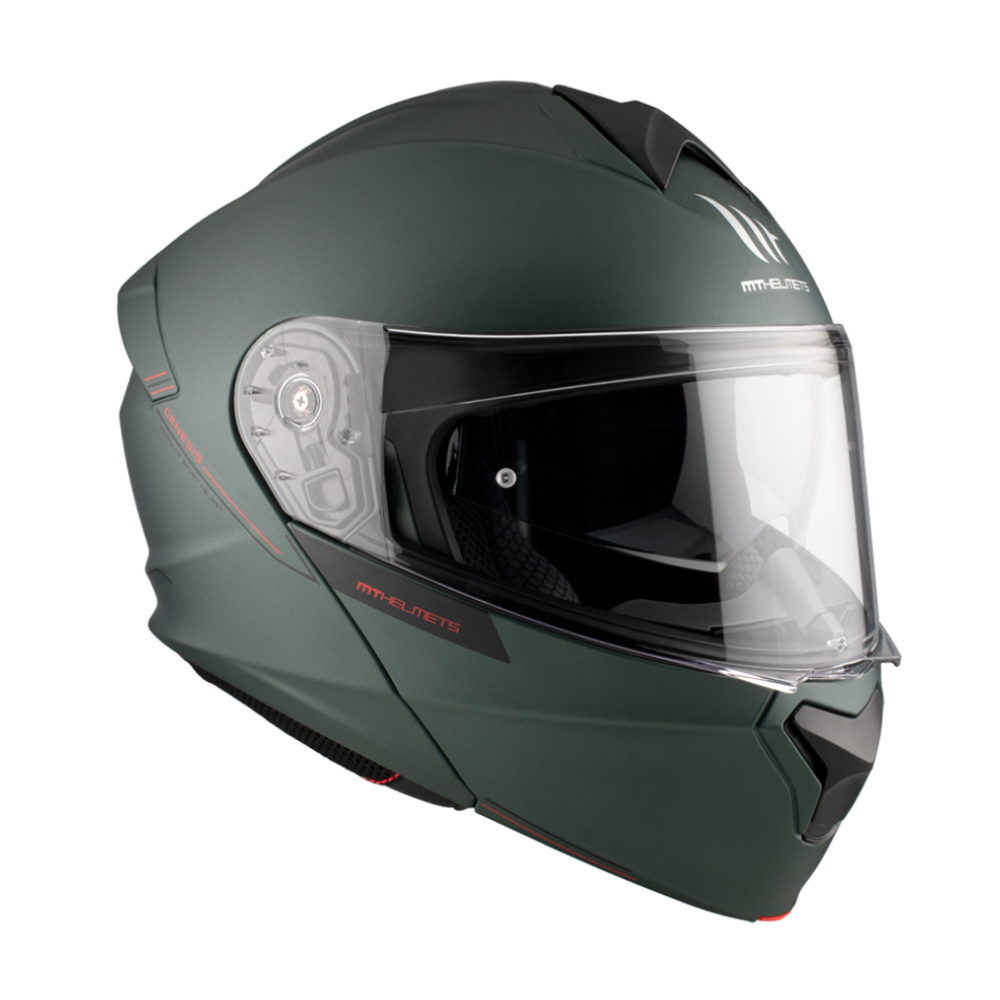 MT Helmets vizir za moto kacigu Genesis SV Solid A6 Matt Green slika 4