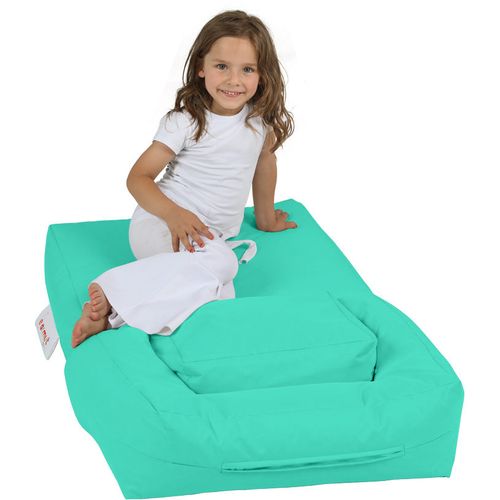 Kids Single Seat Pouffe - Turquoise Turquoise Garden Bean Bag slika 5