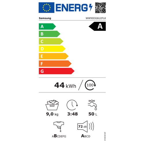 Samsung perilica rublja WW90DG6U2FLKU4 slika 5