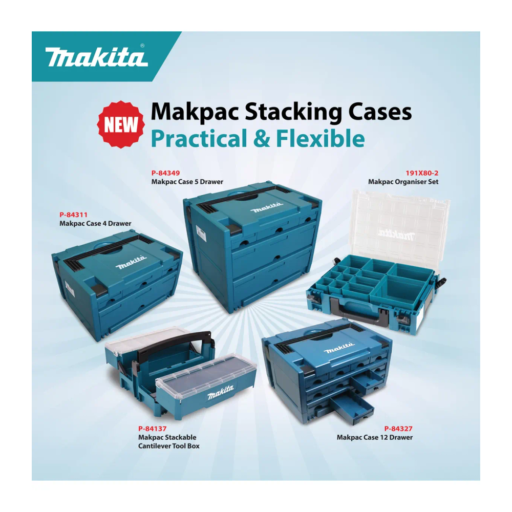 Makita - MAKPAC 3 Kofer s Ladicama V2 P-84327 slika 3