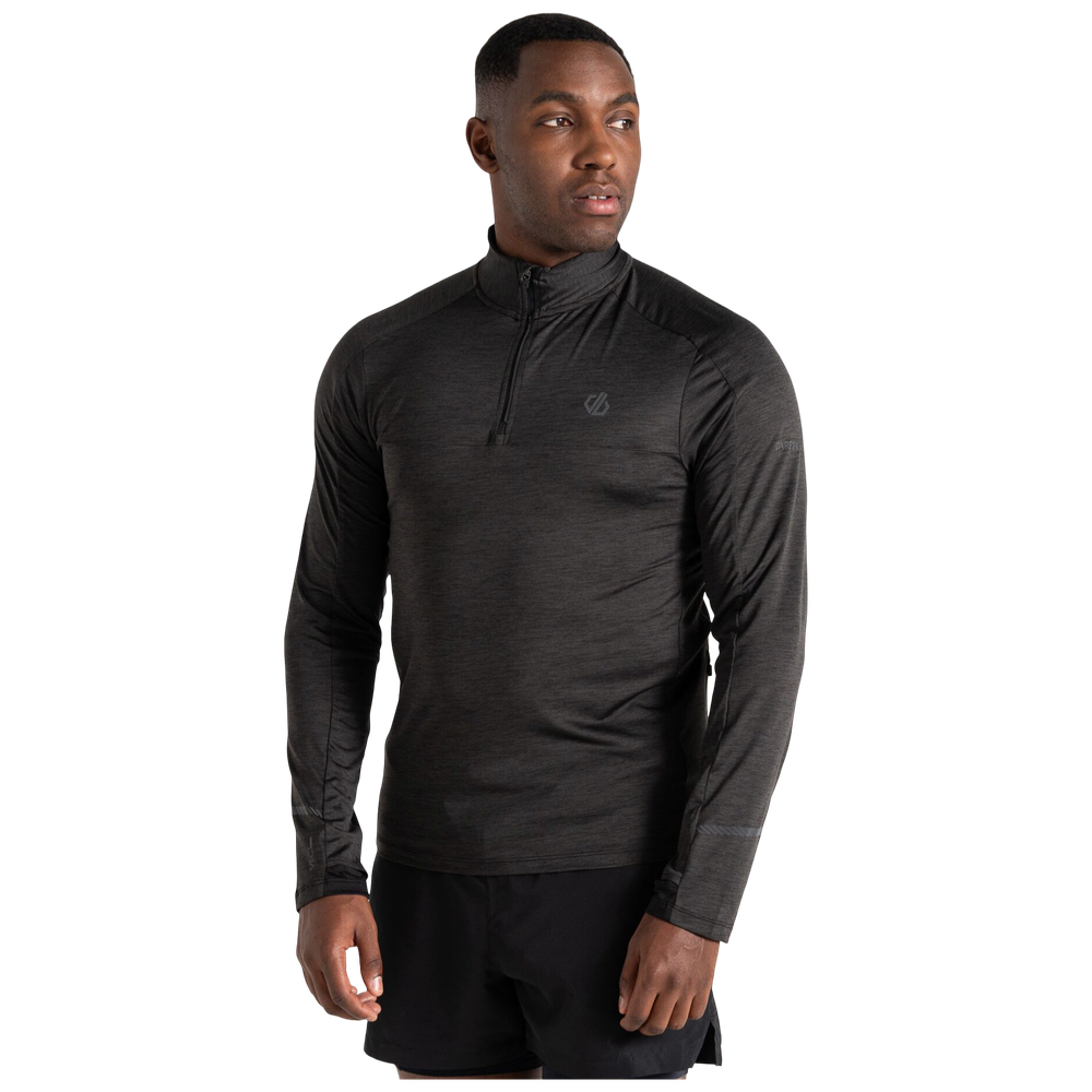 Dare2B Muška majica Power Up II Lightweight Jersey, Black Marl slika 1