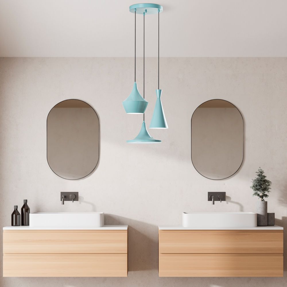 Luster Tom - 3556 - Tirkizni Luster sa Tri Nivoa slika 2