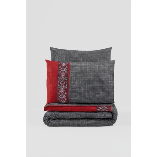 Ardil - Red Red
Grey Ranforce Double Quilt Cover Set slika 3