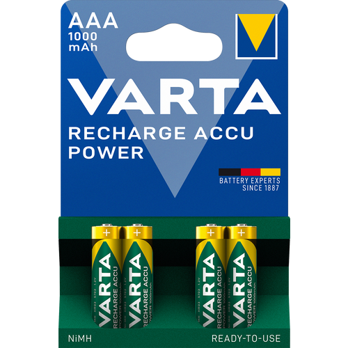 Varta Punjiva baterija HR03 1000mAh 4/1 (pakovanje 4 kom) slika 1