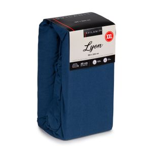 Pamučna plahta s gumicom Svilanit Lyon XXL blue 160x200 cm