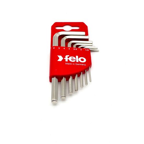Set kratkih šestougaonih L-ključeva Felo HEX 1,5-6,0 mm 34500711 7 kom slika 3