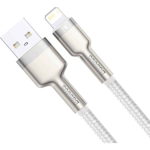 USB kabel za Lightning Baseus Cafule, 2.4A, 2m (bijeli) slika 2