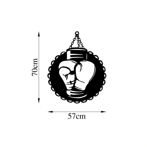 Wallity Metalna zidna dekoracija, Boxing - 437 slika 5