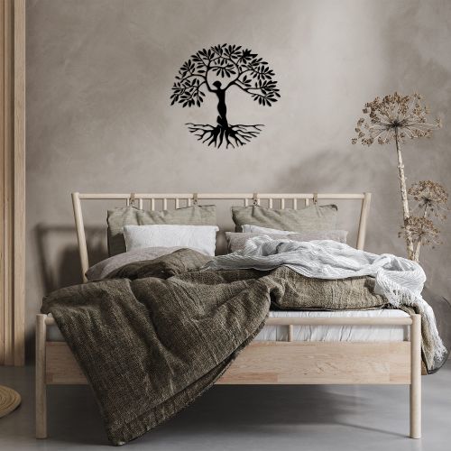 Wallity Metalna zidna dekoracija, Woman Tree slika 3