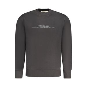 CALVIN KLEIN MEN'S BLACK ZIP-UP SWEATSHIRT