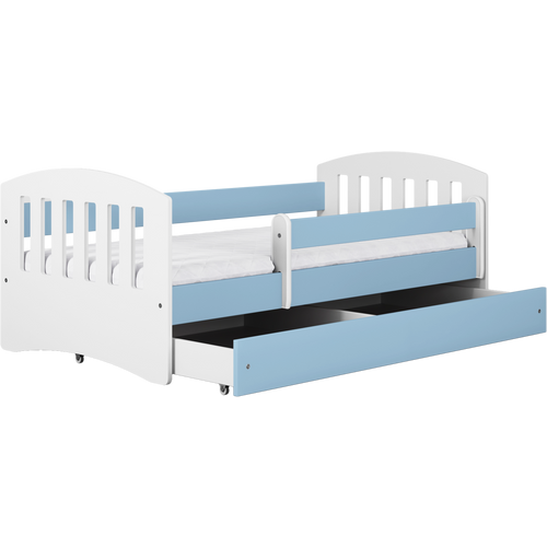 Drveni dječji krevet Classic s ladicom - plavi - 180*80m slika 5
