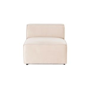 Lora O1 - Cream Cream 1-Seat Sofa