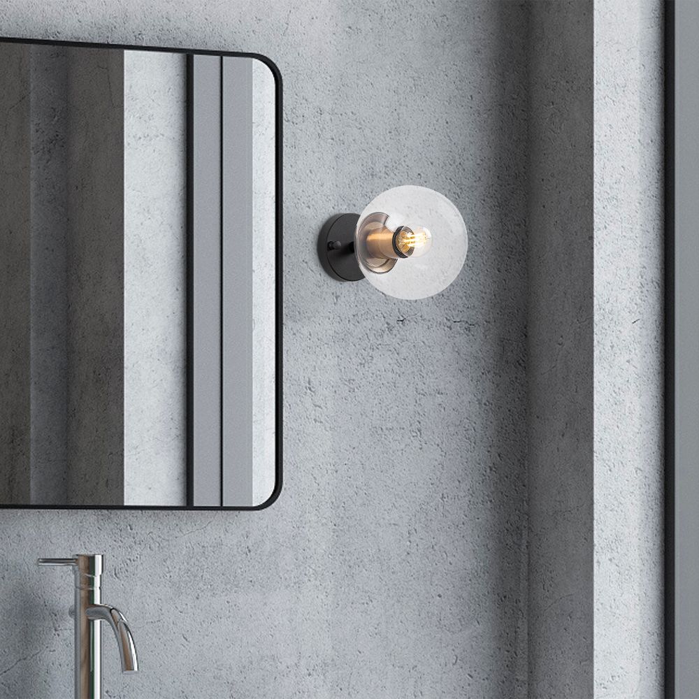 Atmaca - 10225 Crna Antikna Zidna Lampa slika 2