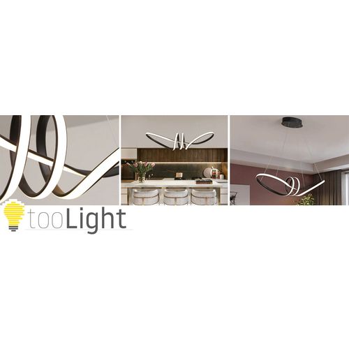 TOOLIGHT Moderna stropna svjetiljka LED + PILOT APP823-CP BLACK slika 19