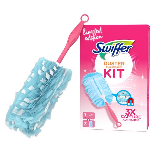 Swiffer čistač prašine, komplet + 3 zamjenske metlice, pink slika 2