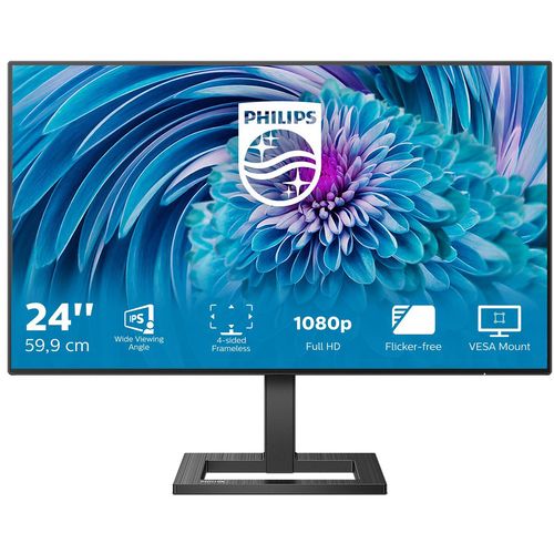 Monitor Philips 23.8" 241E2FD, VGA, DVI, HDMI, 300cd/m2 slika 1