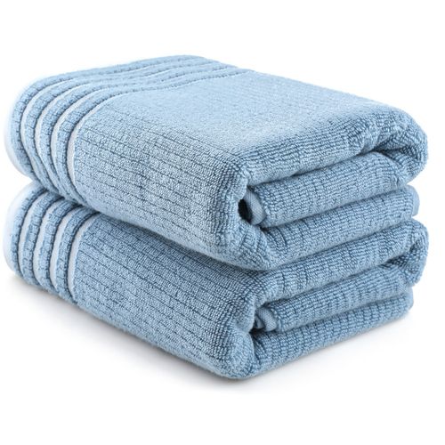 Mayra - Blue Blue Bath Towel Set (2 Pieces) slika 1