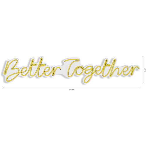Wallity Zidna dekoracije svijetleća TOGETHER, Better Together - Yellow slika 8