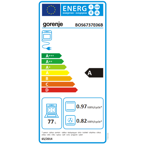 Gorenje ugradbena pećnica BOS6737E06B slika 10