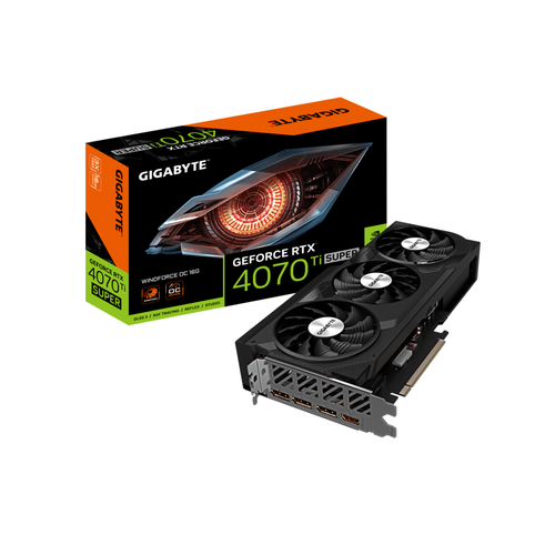 Grafička karta GIGABYTE GV-N4070Ti SUPERWINDFORCE3OC-16GD NVD/16GB/GDDR6X/256bit/crna slika 1