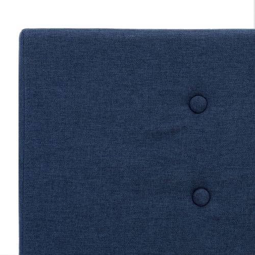 Okvir za krevet od tkanine plavi 160 x 200 cm slika 10