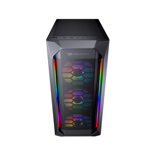 COUGAR | MX410 Mesh -G RGB | PC Case | Mid Tower / Mesh Front Panel with ARGB strips / 4 x ARGB Fans / 4mm TG Left Panel slika 3