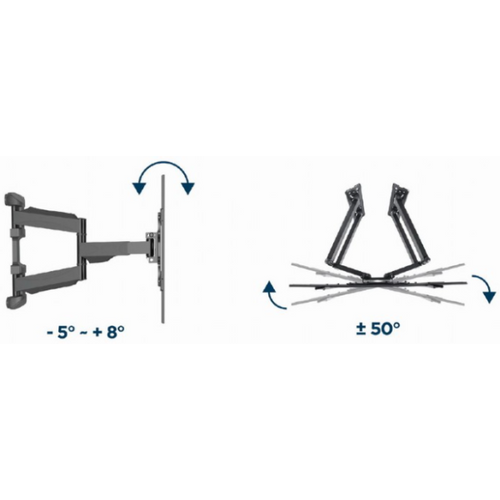 WM-75ST-02 Gembird rotate/tilt VESA max. 60x40cm 32-75 max.45kg (ugaoni) slika 9