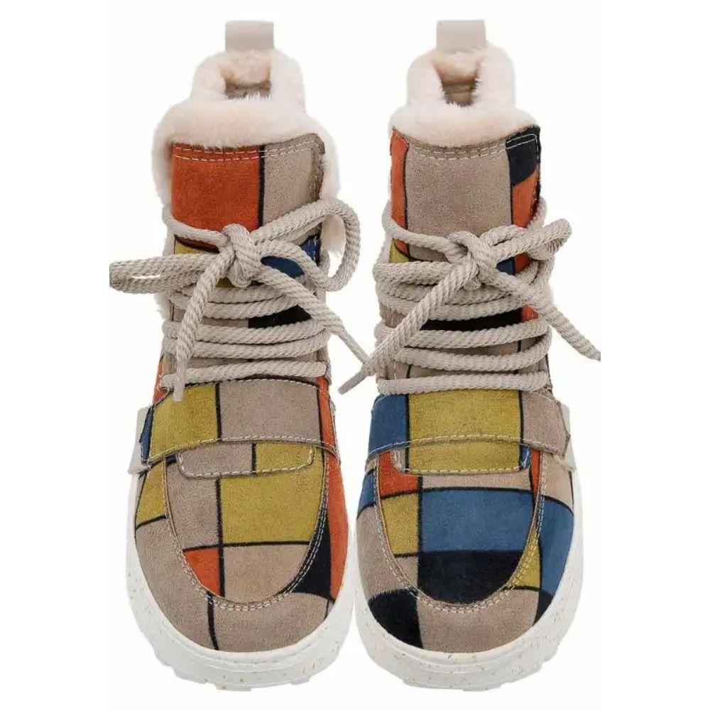 DOGO Ženske čizme Snowie Piet Mondrian slika 2