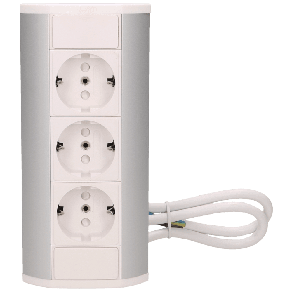 Orno Produžni kabel sa 3 x Schuko utičnice, ugradbena - OR-GM-9001/W-G(GS) slika 6