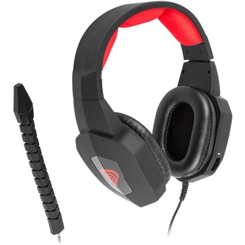 GENESIS H59, Gaming Headset with Volume Control, Detachable Microphone, 3.5mm Stereo, Black/Red slika 2