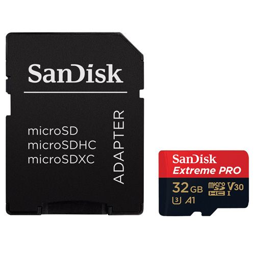 SanDisk SDHC 32GB Micro Extreme Pro 100MB/s C10 V30 U3+SD Adap. slika 1