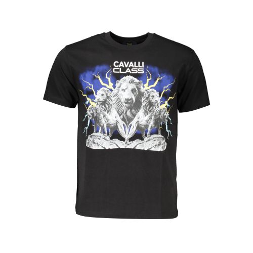 CAVALLI CLASS T-SHIRT SHORT SLEEVE MAN BLACK slika 1