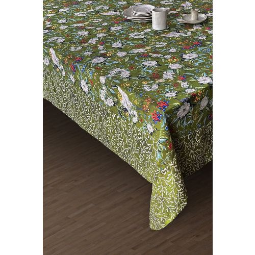 Green Flower 160 x 260 Green Tablecloth slika 4