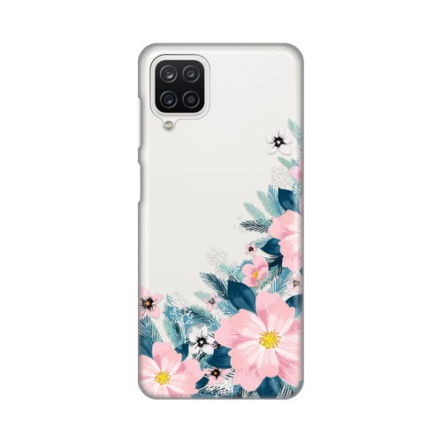 Torbica Silikonska Print Skin za Samsung A125F Galaxy A12 Bright Flowers slika 1