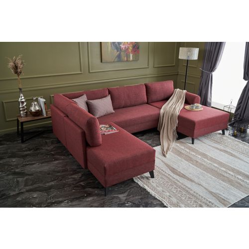 Belen - Claret Red Claret Red Corner Sofa-Bed slika 3