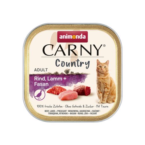 A CARNY COUNTRY MAČKA ADULT GOVEDINA, JAGNJETINA I FAZAN 100g slika 1